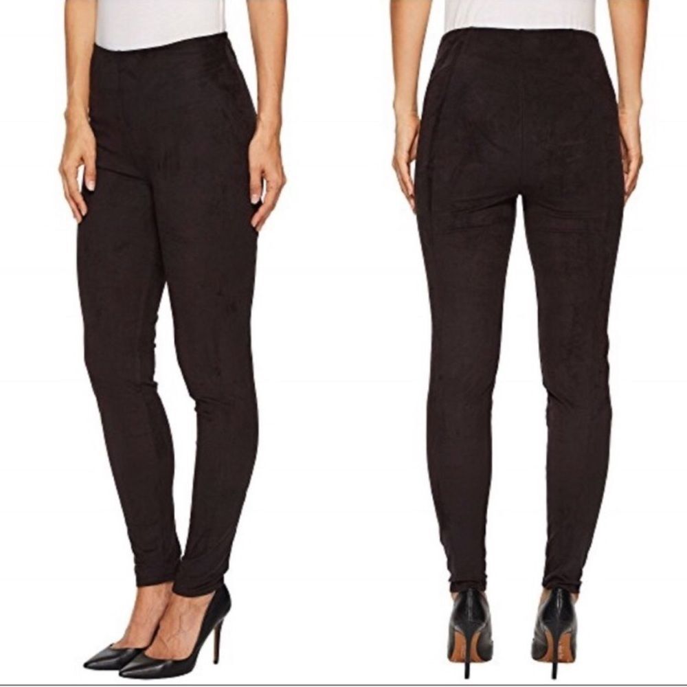 LYSSE- EUC Ultrasuede Leggings w Knee Seam Detail Size Small